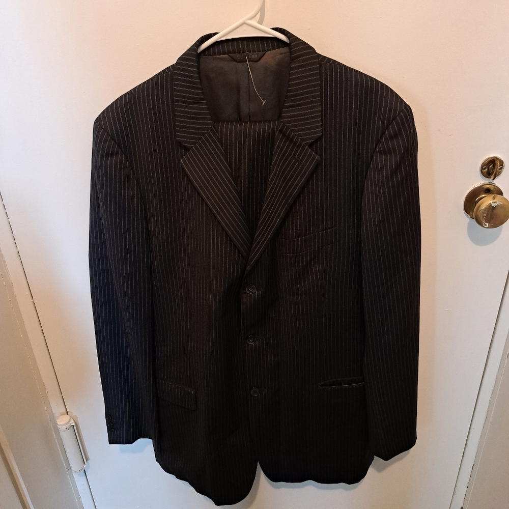 Calvin Klein Collection Suit men 54 42/43 Navy rare